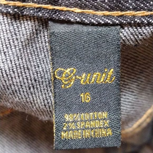 G-Unit Y2K Embroidered High Rise Flare Bottom Vintage Denim Jeans - Picture 9 of 15